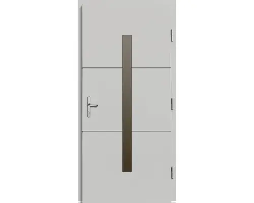 Haustür Tavira Kiefer lackiert weiß 1000x2000 mm DIN rechts