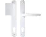 Hornbach Türbeschlag Stossgriff/Drücker Alu weiß für Kunststoff-Nebeneingangstüren