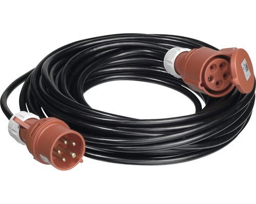 CEE-Verlängerung PVC 5G1,5 schwarz, 20 m