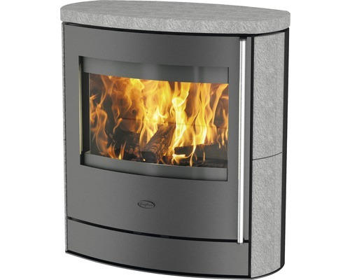 Kaminofen Fireplace Adamis Speckstein grau 7 kW