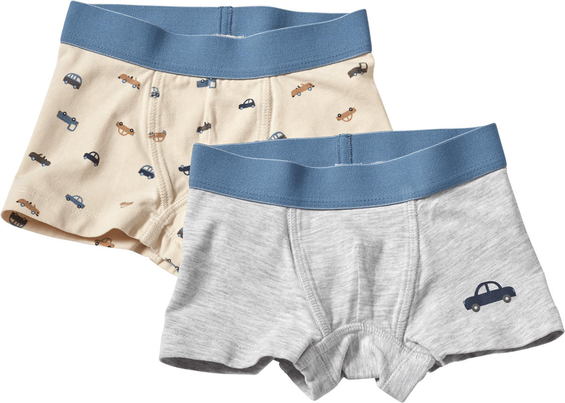 ALANA Pants mit Auto-Motiv, beige + grau, Gr. 134/140