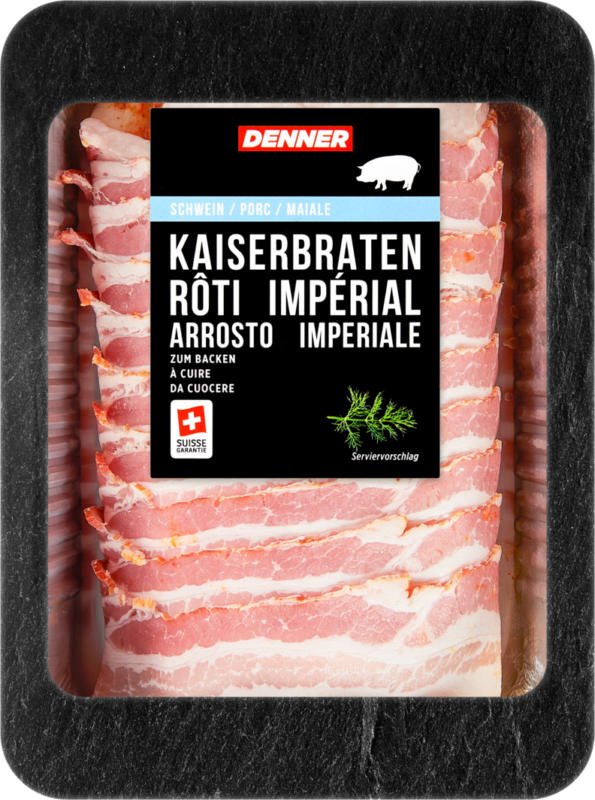 Denner Kaiserbraten, Schwein, zum Backen, ca. 600 g, per 100 g