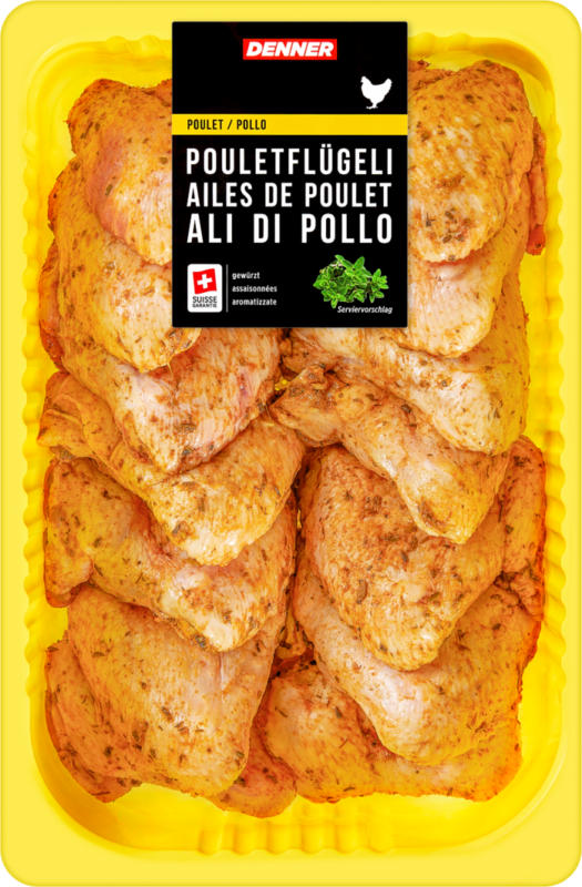 Ali di pollo Denner , gewürzt, ca. 1 kg, per kg