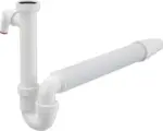 Hornbach Spültischsiphon Alca flexibel 1 1/2"x40/50 mit 1 Maschinenanschluss
