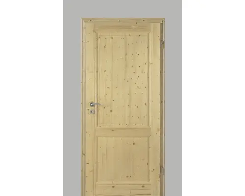 Landhaustüre Pertura Fichte roh 2 Füllelemente 85x203 cm rechts