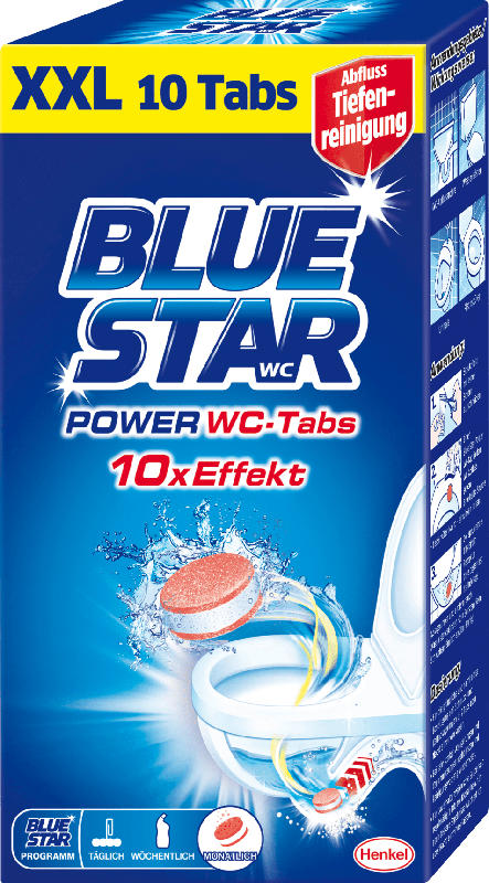 BLUE STAR 10x Effekt WC-Kraft-Tabs