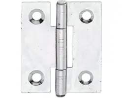 Scharnier Alberts 25,8 x 31,5 x 0,75 mm 1 Stück