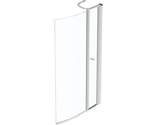 Badewannenfaltwand Ideal Standard Connect Air E1137EO 2-teilig 890x1420 mm Echtglas Klarglas hell silber