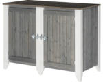 Hornbach Outdoorküche Typ 561 Sideboard inkl. 2 Türen 115x60x88 cm hellgrau-creme