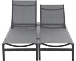 Hornbach Loungeset Siena Garden 2 -Sitzer bestehend aus: Gartenliege Aluminium Grau