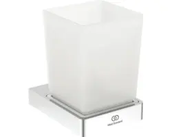 Zahnputzbecher Ideal Standard Conca Cube mit Halter chrom
