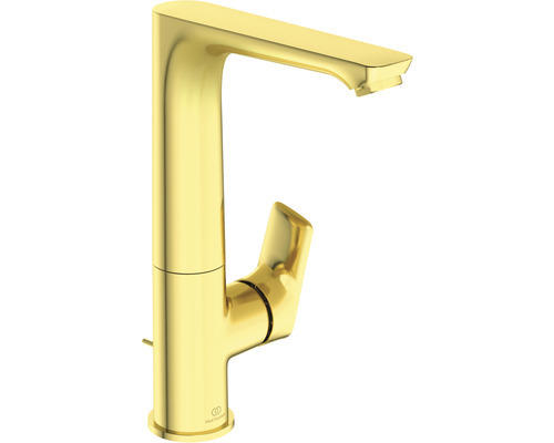 Waschtischarmatur Ideal Standard Connect Air mit hohem Auslauf A7020A2 brushed gold glänzend gebürstet