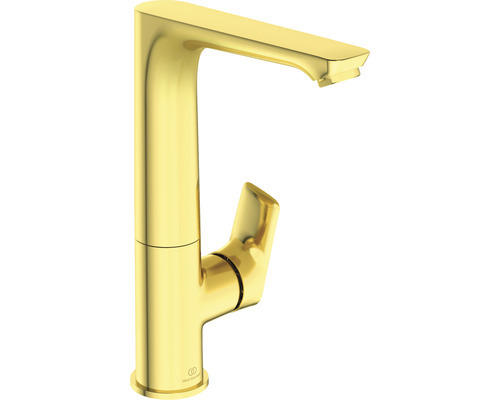 Waschtischarmatur Ideal Standard Connect Air mit hohem Auslauf A7023A2 brushed gold glänzend gebürstet