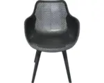 Hornbach Gartensessel, Gartenstuhl, Balkonstuhl SenS-Line garden furniture 54 x 59 x 83 cm Kunststoff anthrazit