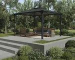 Hornbach Pavillon Palram - Canopia Martinique 3600 295 x 360 cm anthrazit