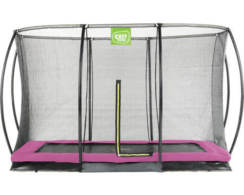 EXIT Silhouette Bodentrampolin 305 x 214 cm rosa