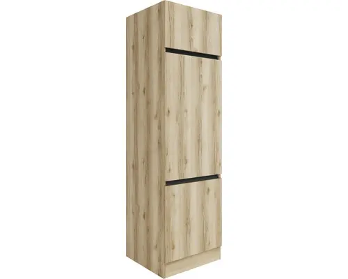 Kühlumbauschrank Optifit Kaya Wildeiche matt 60x206,80x57,10 cm