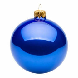 Palla di Natale Rainbow, vetro, blu