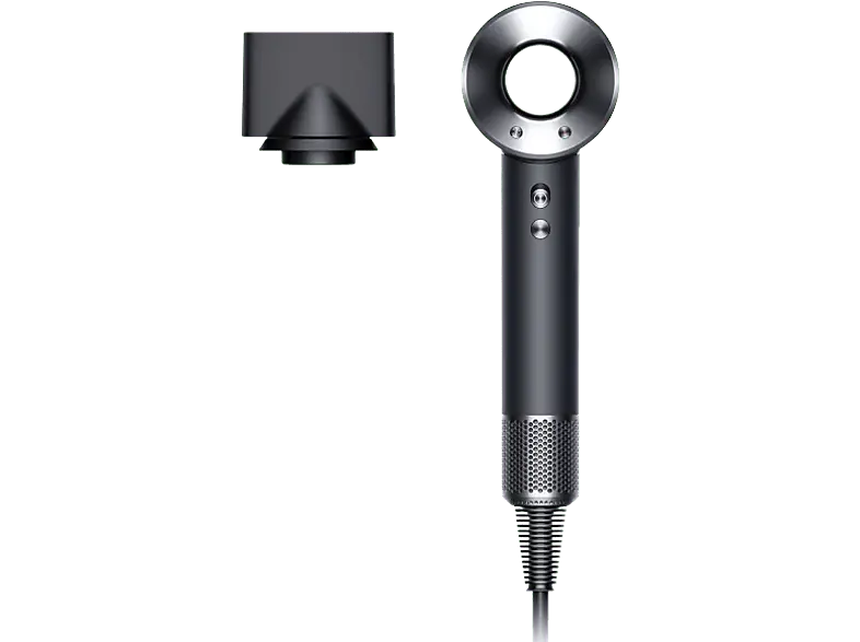Dyson 475202-01 HD07 Supersonic&trade; Origin Haartrockner mit Stylingd&uuml;se Schwarz/Nickel (1600 Watt)