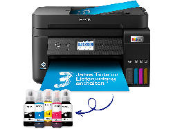 Epson EcoTank ET-4850 A4-Multifunktions-Wi-Fi-Tintentankdrucker, mit einem im Lieferumfang enthaltenen Vorrat an Tinten bis zu 3 Jahren; Multifunktionsdrucker