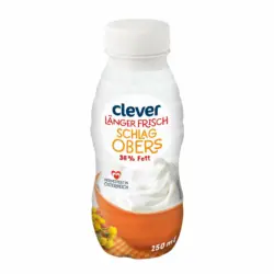 Clever Schlagobers 36% länger frisch