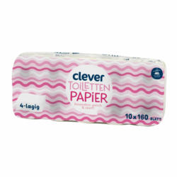 Clever Toilettenpapier 4-lagig