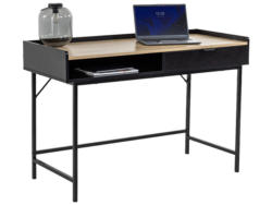 Schreibtisch DRAWER 50x120x79cm schwarz