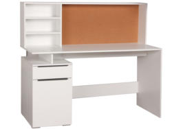 Bureau LIEGE 55x140x123.5cm blanc