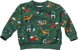 ALANA Sweatshirt Pro Climate mit Fahrzeug-Muster, grün, Gr. 80