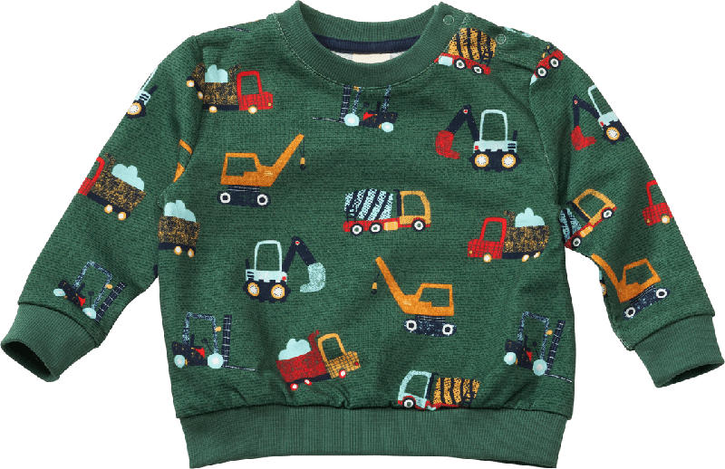 ALANA Sweatshirt Pro Climate mit Fahrzeug-Muster, grün, Gr. 74