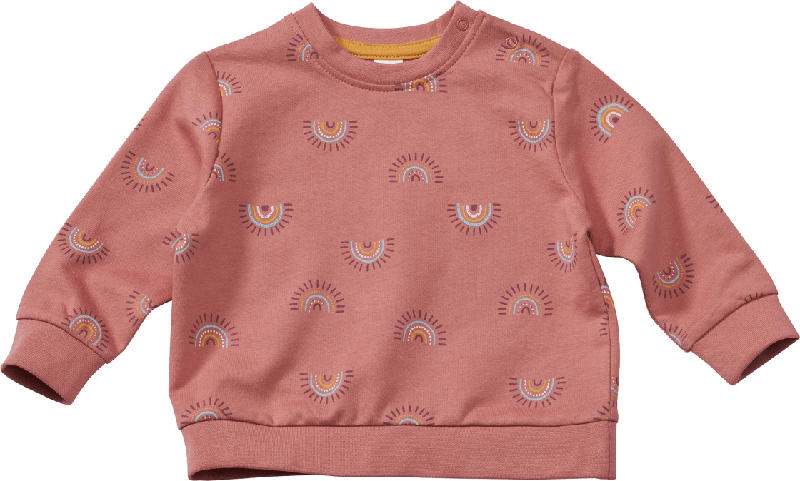 ALANA Sweatshirt mit Regenbogen-Muster, rosa, Gr. 80