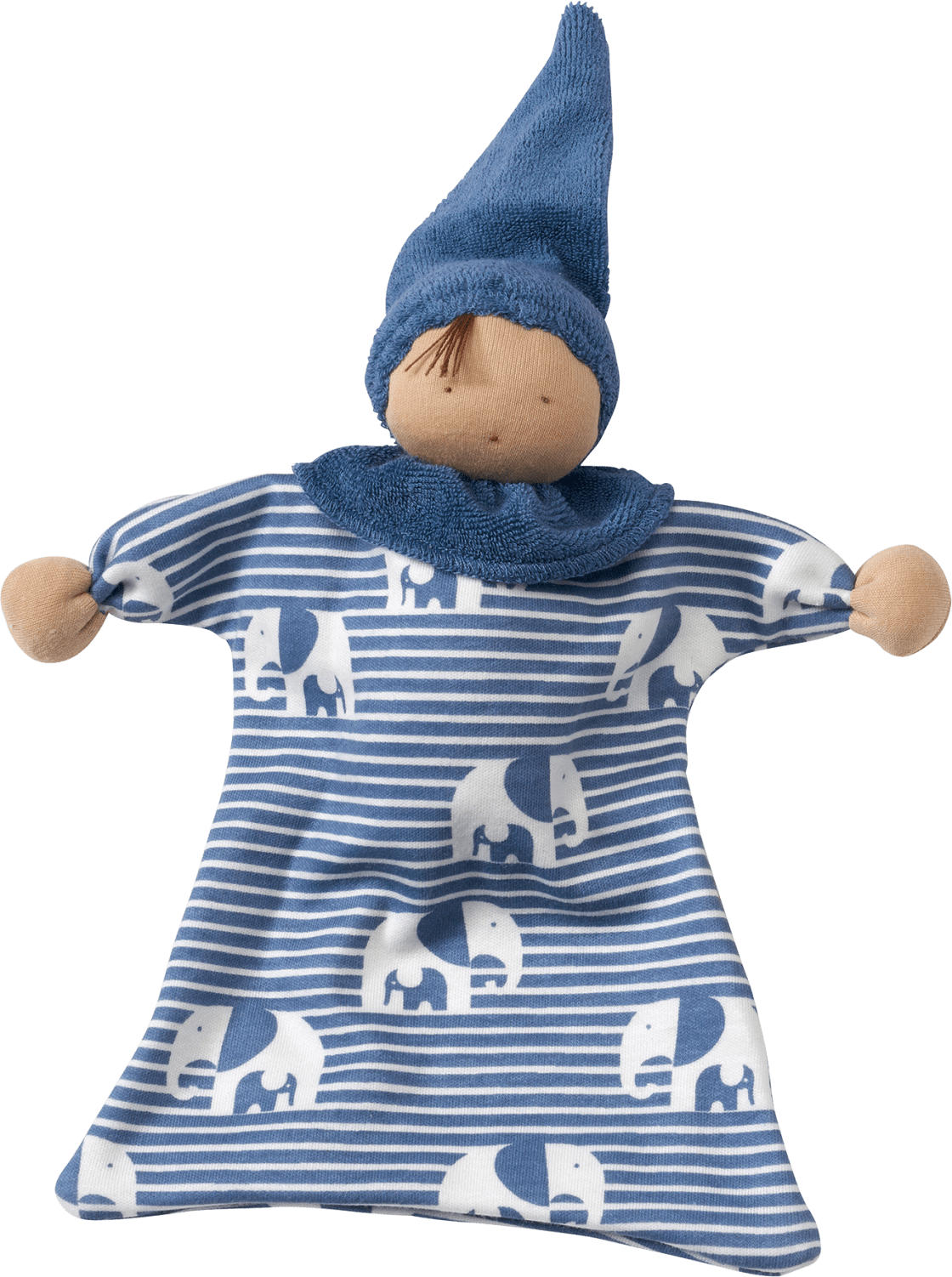 ALANA Püppchen mit Elefanten-Muster, blau
