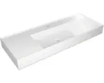 Hornbach Waschtisch Jungborn Quattro Ablage links 1210x 46 cm weiß glänzend