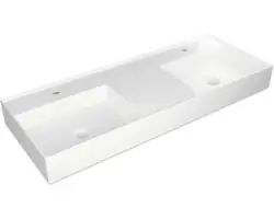Doppelwaschtisch Jungborn Quattro 121x46 cm weiß glänzend