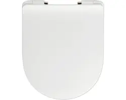 WC-Sitz Reika Mito weiß Scharniere kupfer poliertmit Absenkautomatik