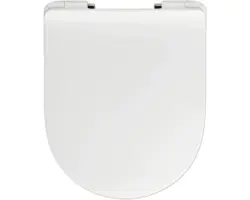 WC-Sitz Reika Mito weiß Scharniere anthrazit ploiert mit Absenkautomatik