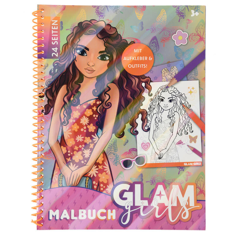 Glam Girls Malbuch mit 24 Seiten