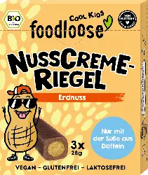 foodloose Schokoriegel Nusscreme Erdnuss