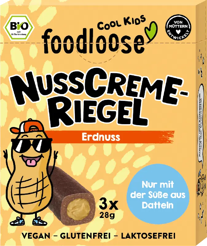 foodloose Schokoriegel Nusscreme Erdnuss