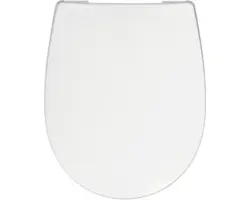 WC-Sitz Reika Mino weiß Scharniere kupfer poliert mit Absenkautomatik