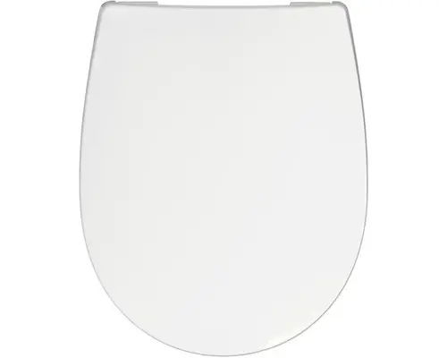 WC-Sitz Reika Mino weiß Scharniere kupfer poliert mit Absenkautomatik