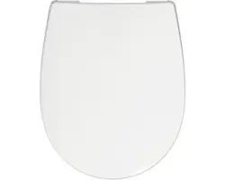 WC-Sitz Reika Mino weiß Scharniere anthrazit poliert mit Absenkautomatik