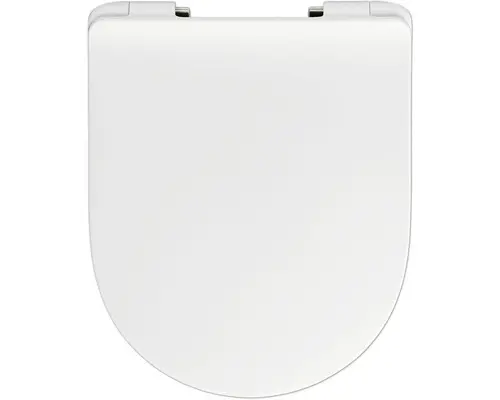 WC-Sitz Reika Mito weiß Schaniere anthrazit gebürstet mit Absenkautomatik