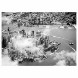 BJORKSTA картина "Облаци над Манхатън", 140x100 см