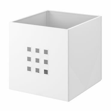 LEKMAN кутия, 33x37x33 см, бяло