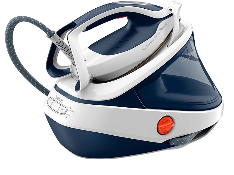 Tefal GV9712 pro express ultimate II Dampfbügelstation (7,7 bar, 3000 Watt Wassertank, Weiß/Blau)