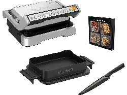 Tefal GC774D.MES OptiGrill 4in1, Backschale inkl. Messer; Kontaktgrill
