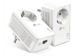 TP-Link Powerline TL-PA7019P Kit mit Steckdose, AV1000, Gigabit-LAN-Port, Weiß