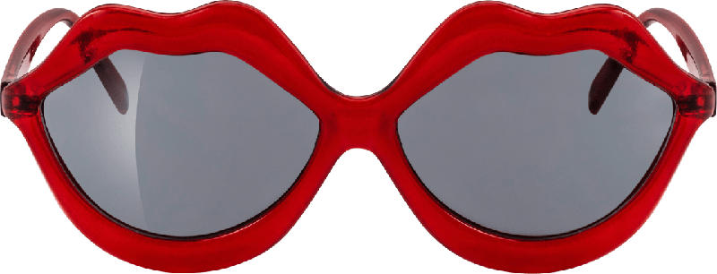 SUNDANCE Rote Party-Sonnenbrille in Kussmund-Form