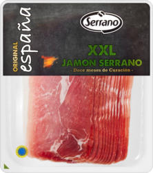 Jambon cru XXL Serrano , Porc, Espagne, 250 g
